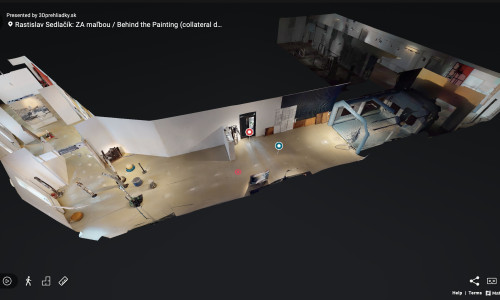 3D virtual presentation of exhibition ZA maľbou / Behind the Painting
